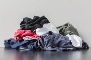 pile of clothing fast fashion