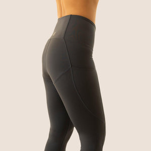 Charcoal Grey Flow 2 Freedom Exhale Cropped Period Proof Legging side view