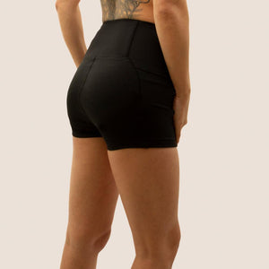 Black Flow 2 Freedom Exhale period proof shorts side view