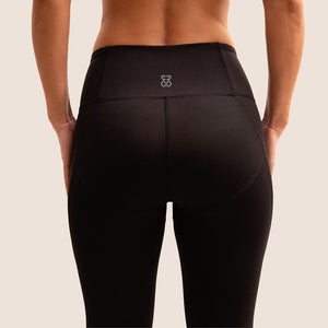 Black Flow 2 Freedom Exhale full length period proof legging back view